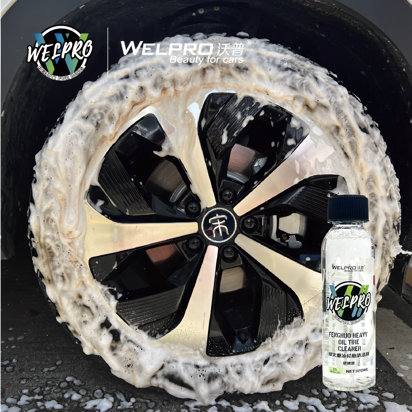 Screen Cleaner Spray - Wheel tire cleaning agent car wash