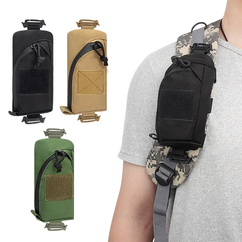 Tech Accessories Pouch - Backpack Shoulder Strap Accessory Pouch, Tactical