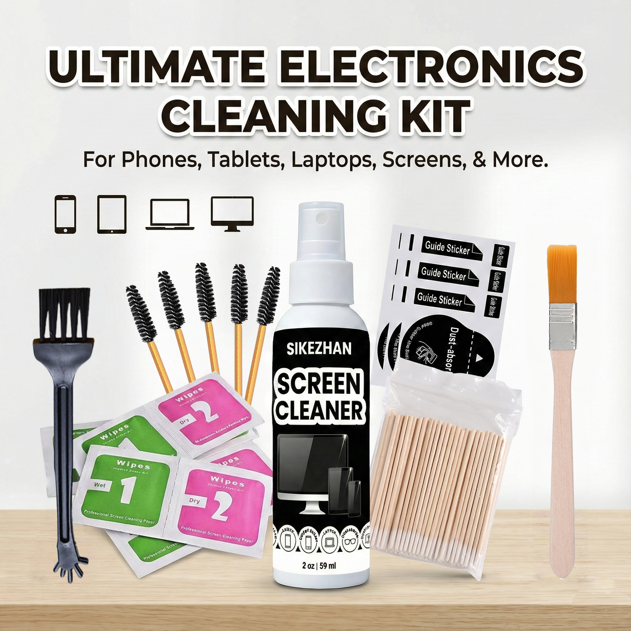 Screen Cleaner Spray - All-in-1 Electronics Cleaning Kit for iPhone
