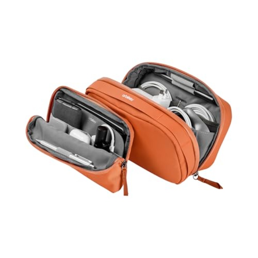 Tech Accessories Travel Organizer Pouch - 2-in-1 Tech Accessory Pouch with Detachable
