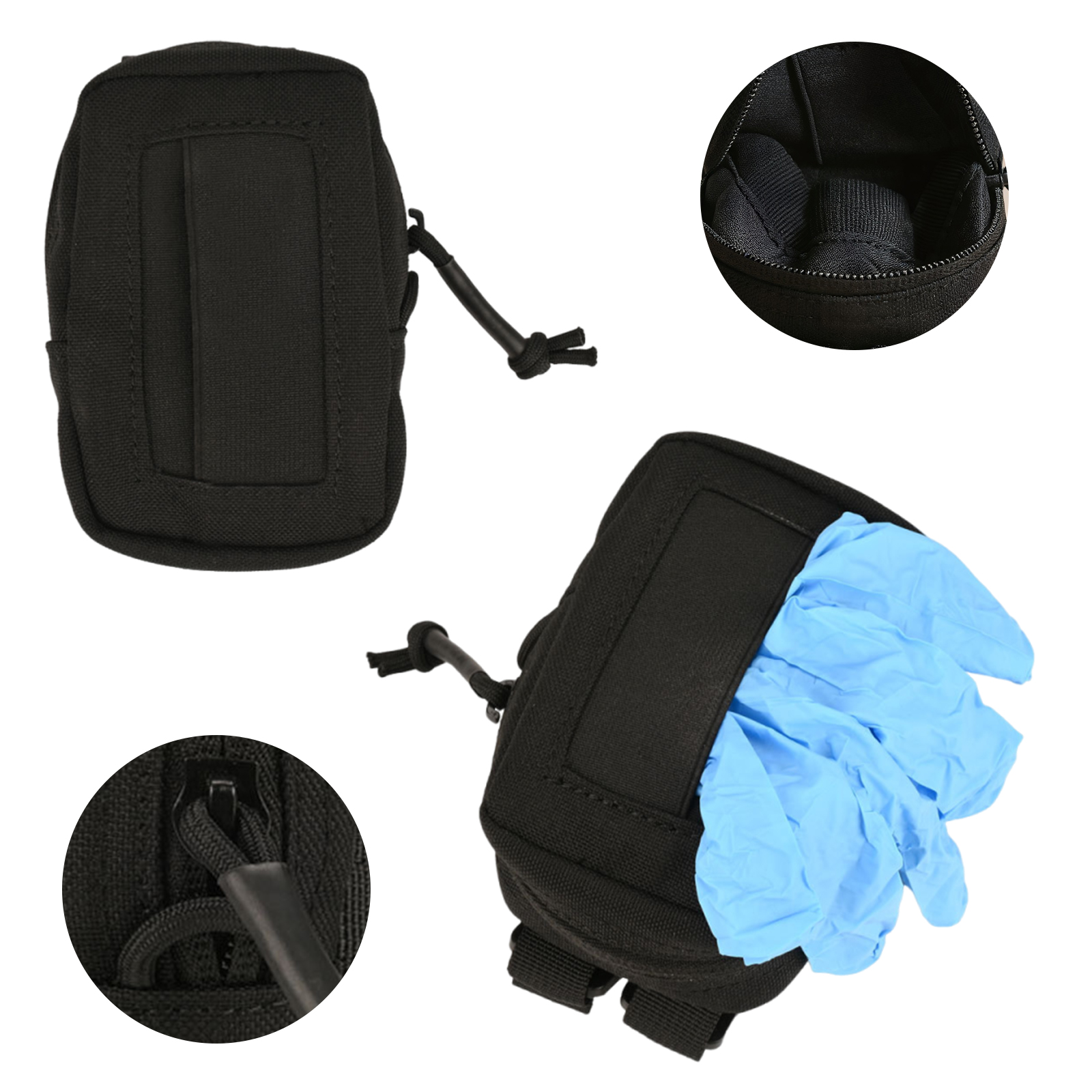 Tech Accessories Pouch - Tactical Disposable Glove Pouch Nylon Belt