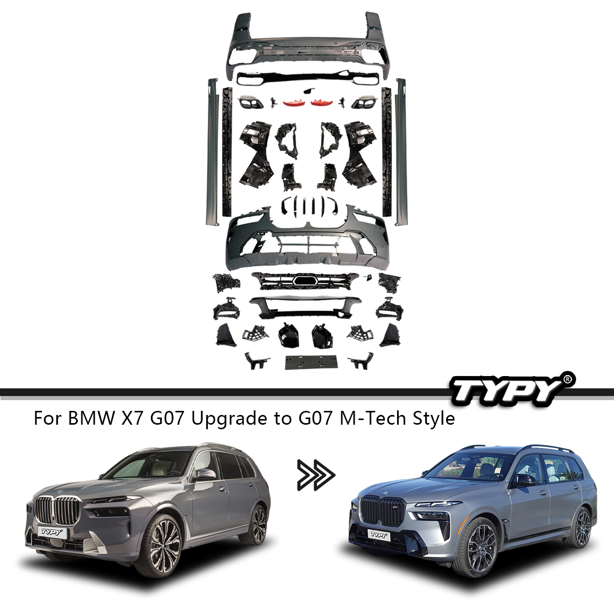 M Tech Auto Accessories - TYPY Modified Accessories Facelift Body Kit