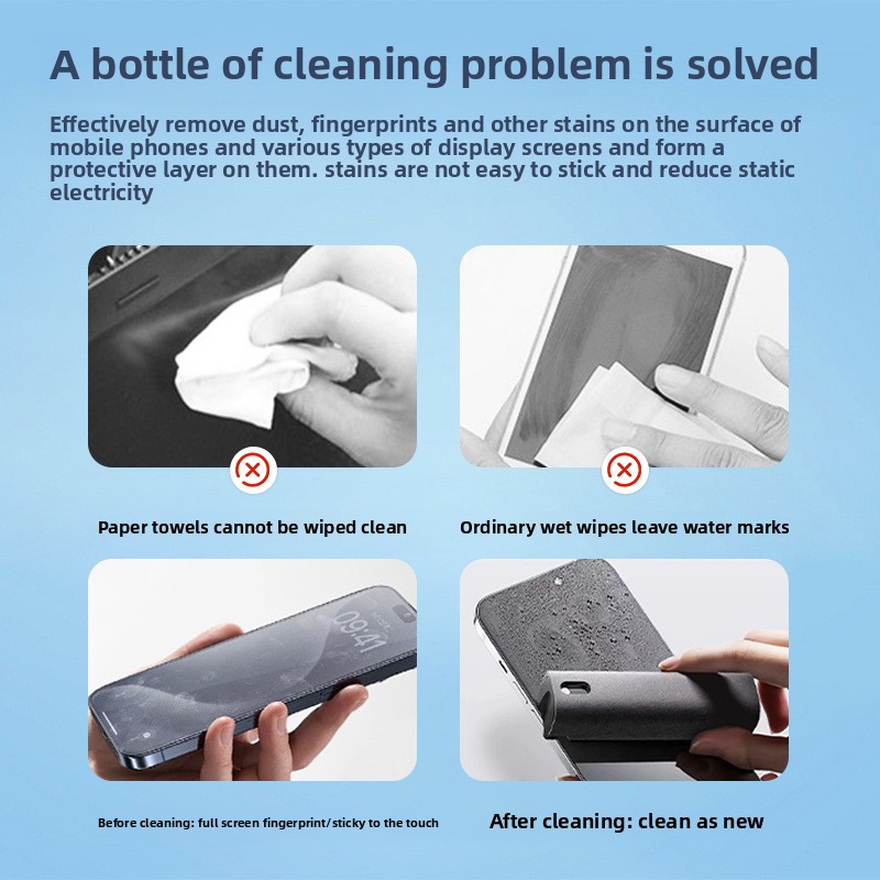 2 in 1 Spray Cleaner Wipe for  - огляд і ціна Screen Cleaner Spray