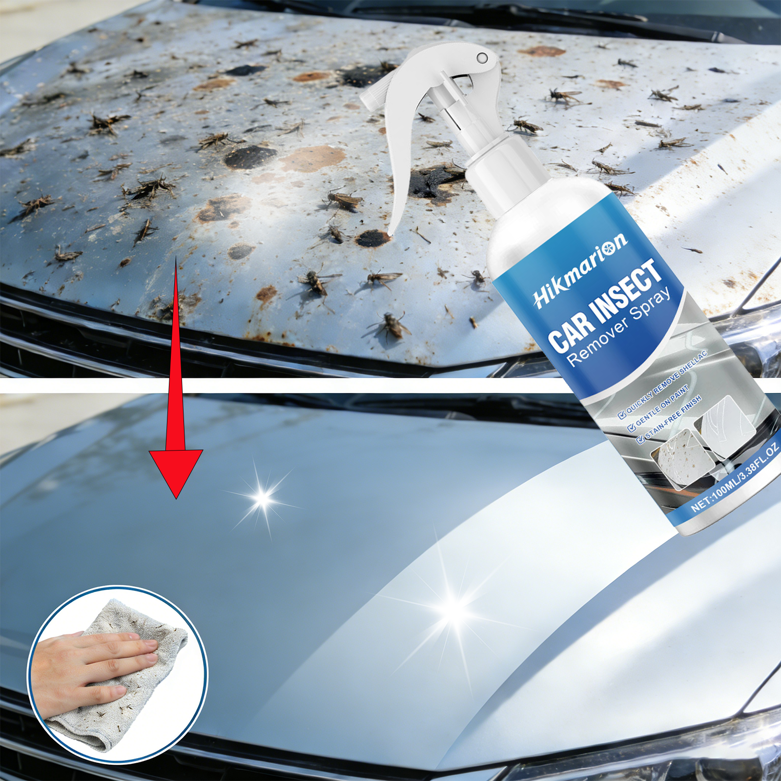 100ml Bug and Tar Remover Spra - огляд і ціна Screen Cleaner Spray