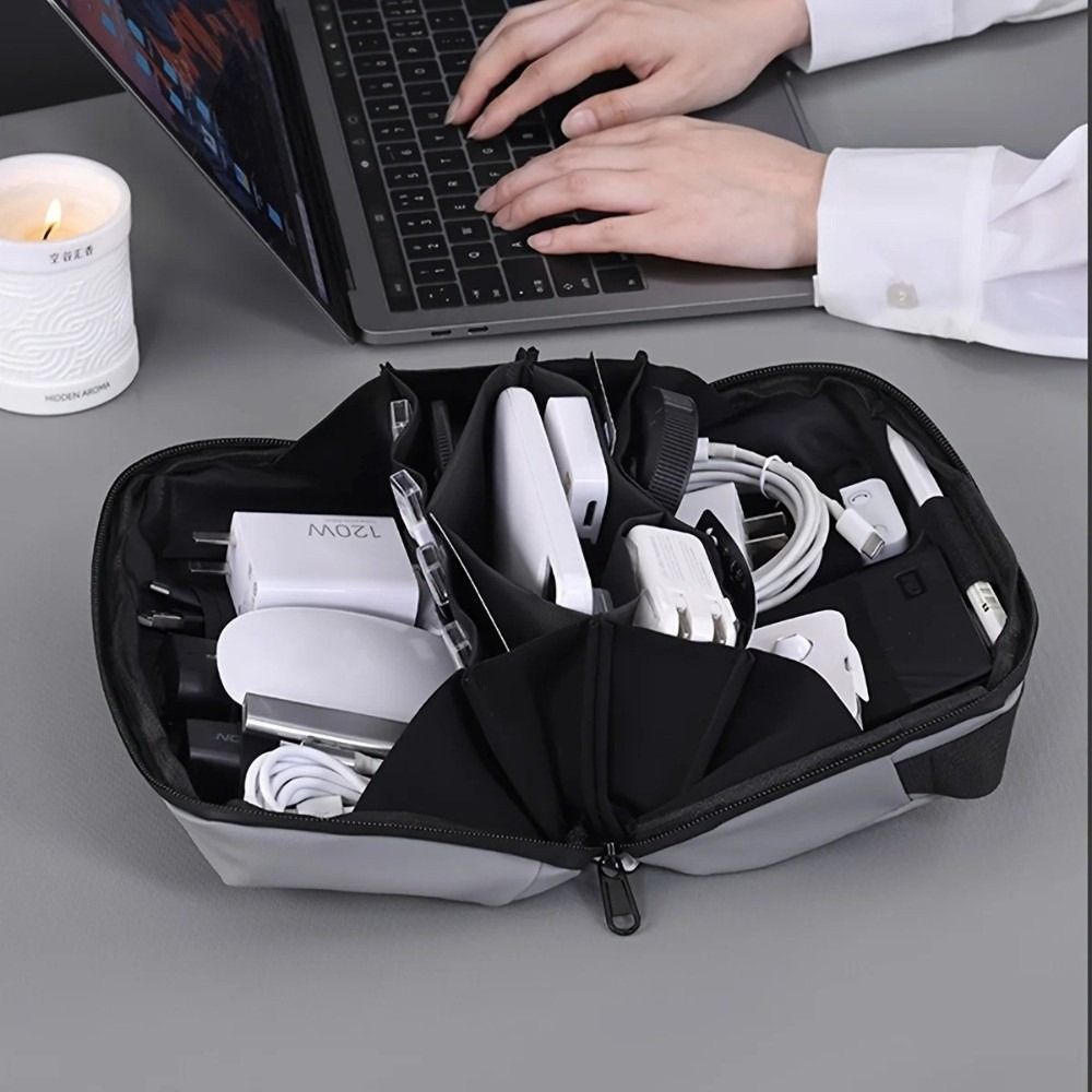 Portable Data Cable Storage Ba - огляд і ціна Tech Accessories Travel Organizer Pouch