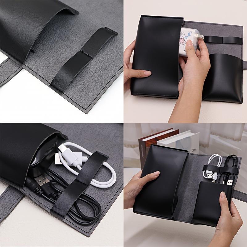 1PC PU Leather Multi-Compartme - огляд і ціна Tech Accessories Travel Organizer Pouch
