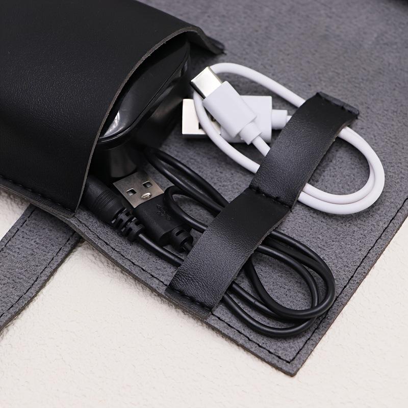 1PC PU Leather Multi-Compartme - огляд і ціна Tech Accessories Travel Organizer Pouch