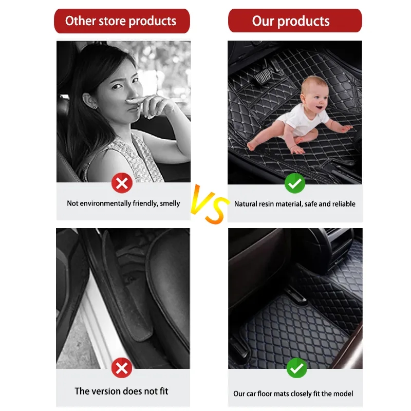 Luxury Leather Car Floor Mats  - огляд і ціна Tech Accessories Luxury