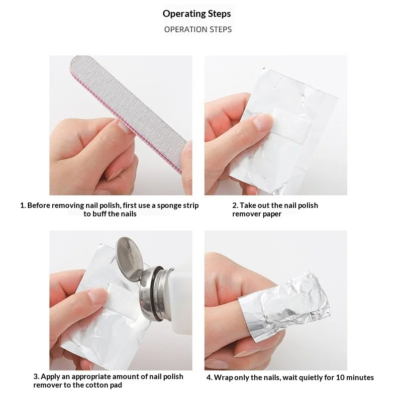 NEW 100Pcs Bag Aluminum Foil N - огляд і ціна Nail Tech Accessories